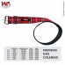 COLEIRA MD PORTE N.04 XADREZ VERMELHA