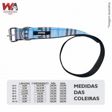 31892 - COLEIRA MD PORTE N.05 XADREZ AZUL