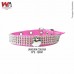COLEIRA CAES STRASS N.0 ROSA 16A20CM