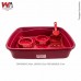 KIT BANHEIRA C/PA E 2 COMED VERM