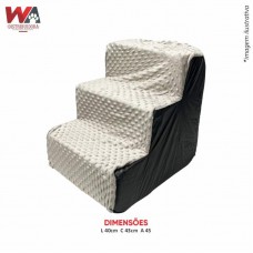 31062 - ESCADA 3 DEGRAUS CINZA