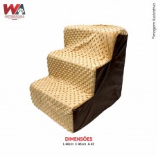 31061 - ESCADA 3 DEGRAUS MARROM