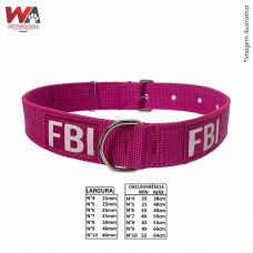 23497 - COLEIRA GD PORTE FBI N.04 ROSA
