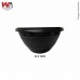 VASO DE PAREDE PRETO 25X12CM
