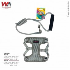 32619 - GUIA C/PEIT SPEED P RACAS PEQ KNOT CINZA