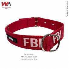 32323 - COLEIRA DUPLA ENFORCADOR FBI N.08 VERM
