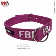 32328 - COLEIRA DUPLA ENFORCADOR FBI N.10 ROSA