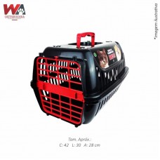 32264 - CX TRANSP BLACK BRINQPET N.02 VERMELHA
