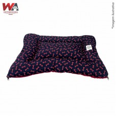32743 - COLCHAO OSSO AZUL MARINHO/VERM M 60X45CM