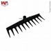 VASSOURA PLASTICA P/JARDIM N.11 PRETO