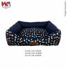 33223 - CAMA LOVE DOGS AZUL MR P