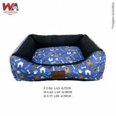 33222 - CAMA WOOF DOG AZUL P