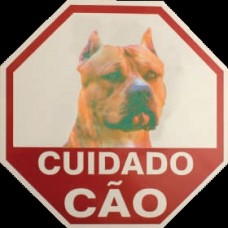 77820 - PLACAS ADVERTENCIA 24X33 PITBULL