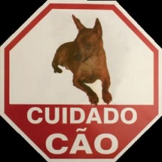 77832 - PLACAS ADVERTENCIA 24X33 PINSCHER