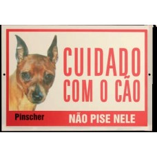 77812 - PLACAS ADVERTENCIA 16X25 PINSCHER