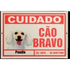 77808 - PLACAS ADVERTENCIA 16X25 POODLE