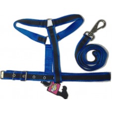 17812 - GUIA C/PEIT NYLON GD PORTE N.01 AZUL/PRE